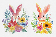10 Floral Easter Bunny Silhouettes, a Seasonal Illustration by DesignRocket (Thumbnail 4 of 7)
