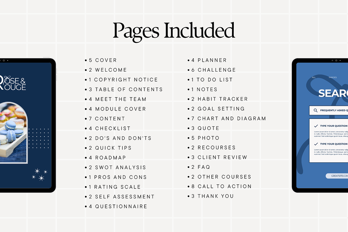 Blue Ebook Workbook Canva Template, a Marketing Template by Anna Design Studio (Photo 4 of 11)
