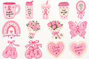 Breast Cancer Awareness Clipart Bow, a Healthcare Illustration by SugarCloudStudioArt (Thumbnail 4 of 5)