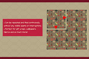 Christmas Ornaments Graphic Set, a Pattern Graphic by Drafts n Doodles (Thumbnail 5 of 6)