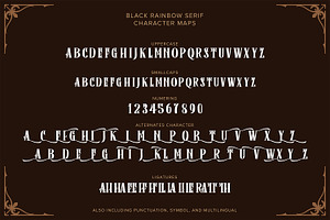 Black Rainbow Font Duo Vintage