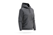 Black Sport Women's Hoodie 3D Model, an Object 3D Model by rebrandy (Thumbnail 4 of 9)