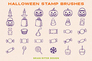 Halloween Stamp Brushes, a Brush Add-On by Brian Ritter Design (Thumbnail 5 of 5)