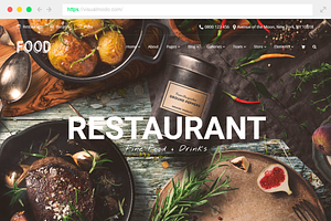 Food Restaurant Bar WordPress Theme