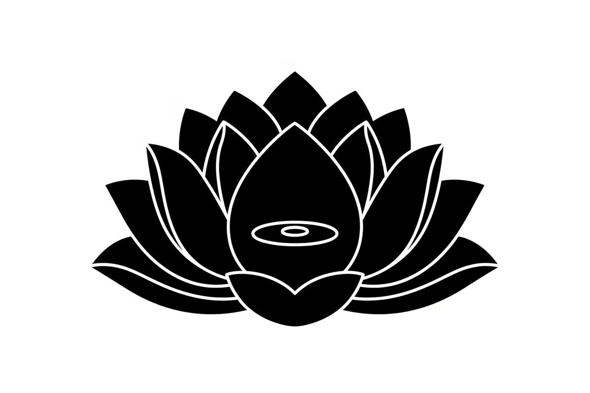 Lotus Flower Silhouette Vector Bundl, an Illustration by Creativeshirt (Photo 13 of 51)