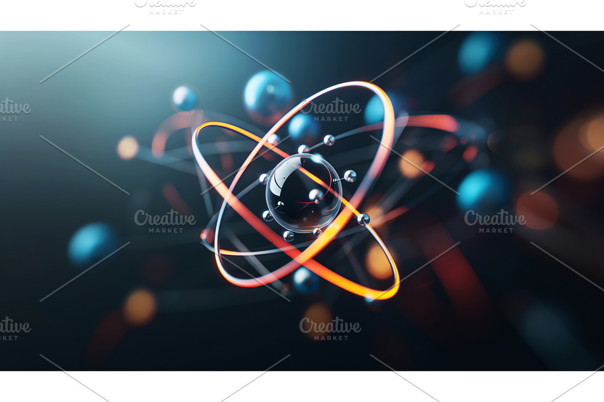 Stylized 3D representation of an, an Illustration by Sergey Kotenev