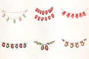 Holiday Mittens Garland Clipar, an Illustration by CrexoraLab (Thumbnail 5 of 5)