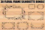 Floral Frame SVG Bundle, an Illustration by Gaye Art (Thumbnail 1 of 31)