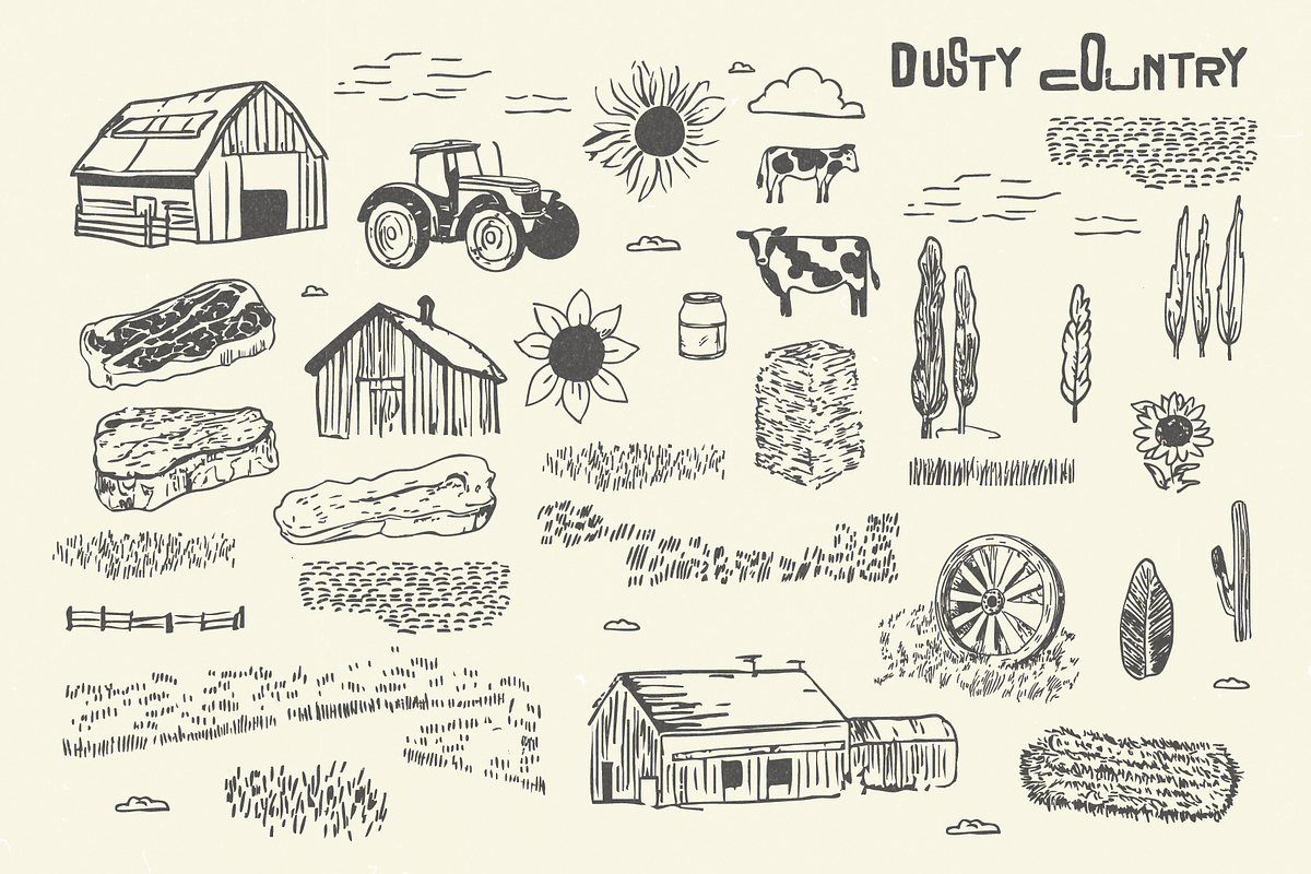DUSTY COUNTRY, an Illustration by Kukla Studio (Photo 10 of 10)