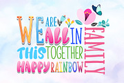 Happy Rainbow Family Font, a Handwritten Font by Nobu Collections (Thumbnail 3 of 11)
