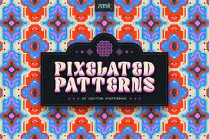 Pixel Mosaic Patterns | Vol. 10