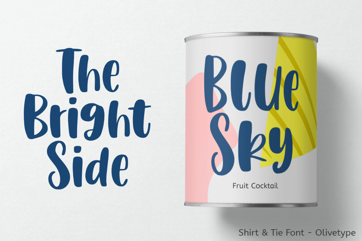 Shirt & Tie, a Font by Olivetype (Photo 5 of 5)