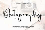 Autography | Script Font, a Handwritten Font by Scratchones (Thumbnail 1 of 7)