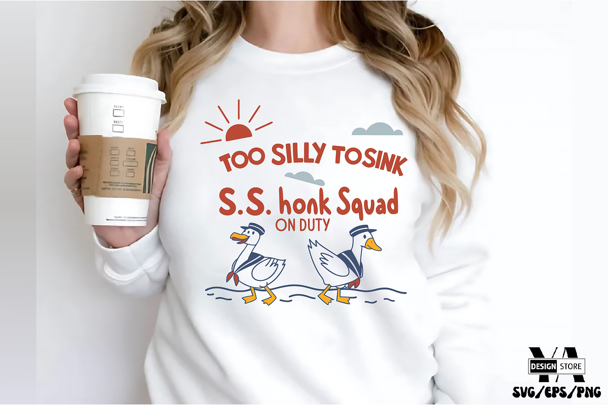 Summer Goose SVG PNG Sublimation Bun, an Illustration by Ya_ Design Store (Photo 4 of 12)