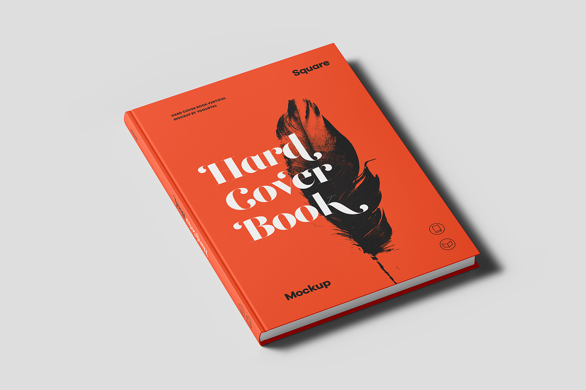 Hard Cover Vertical Book Mock-up, a Books & Magazine Mockup by Yogurt86 (Photo 3 of 14)