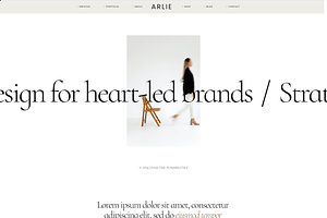 Arlie: Squarespace 7.1 Template