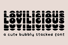 Lovilicious A Bubbly Stacked Font