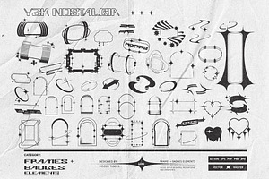 Y2K NOSTALGIA, 1100 Retro Vectors