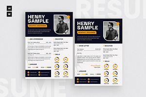 Creative Business Resume CV, a Resume Template by iDoodle Studio