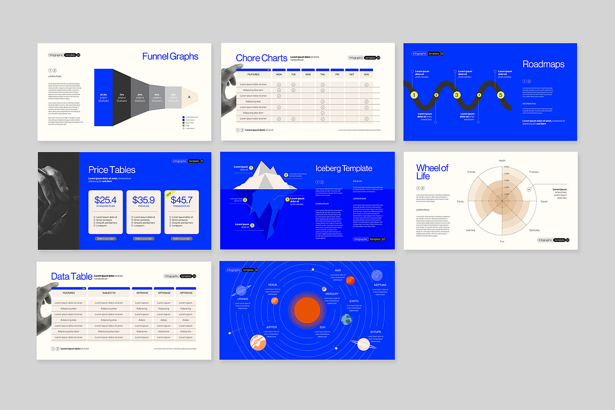Modern Infographic Templates, a Presentation Template by BrandPacks (Photo 5 of 6)