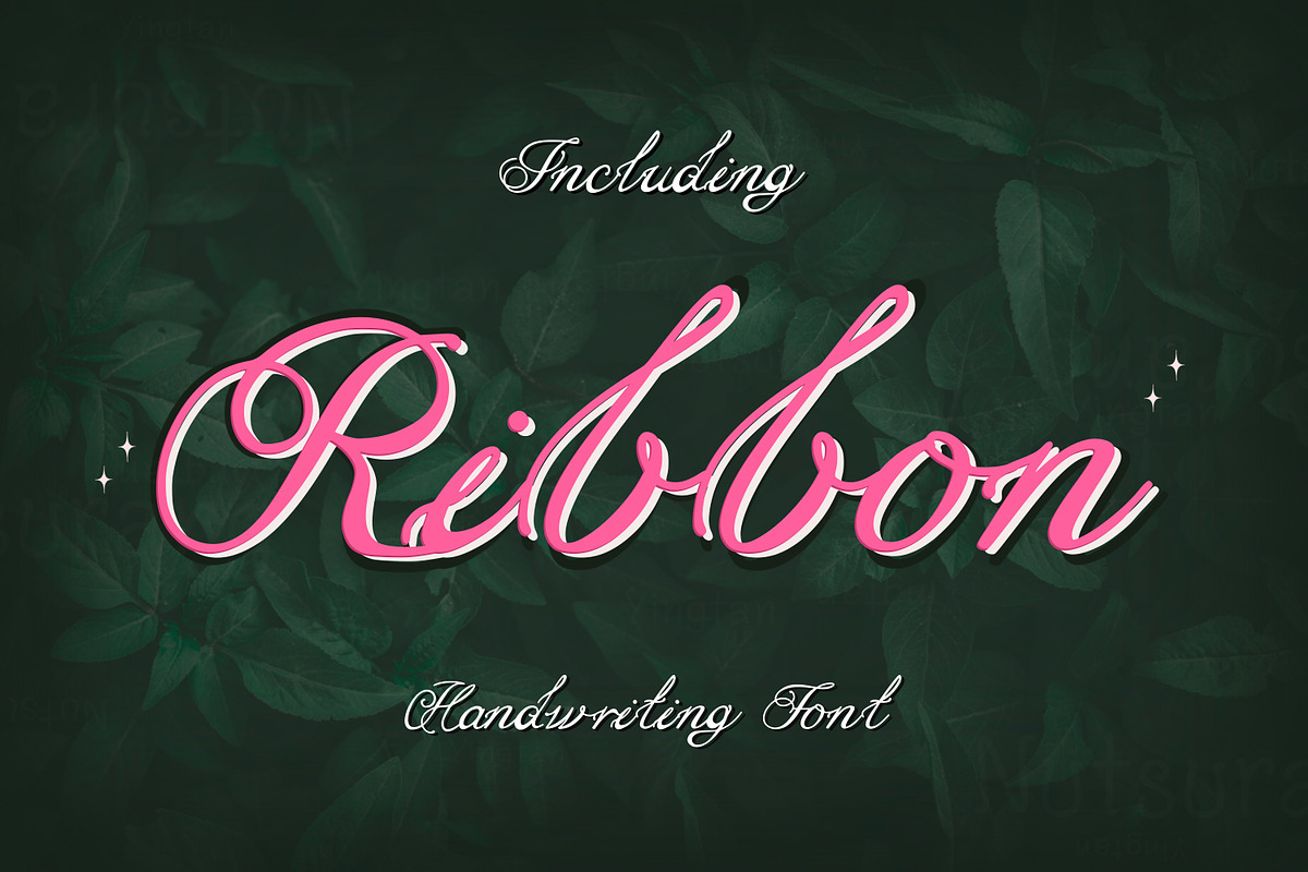 Ribbon Luxury, a Sans Serif Font by N Nakorn Creative (Photo 1 of 6)