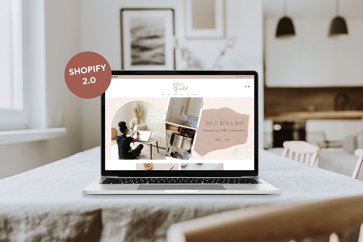 Easy Shopify Theme | Wheat to Gold, a Templates & Theme by Easy Website Themes (Photo 2 of 8)