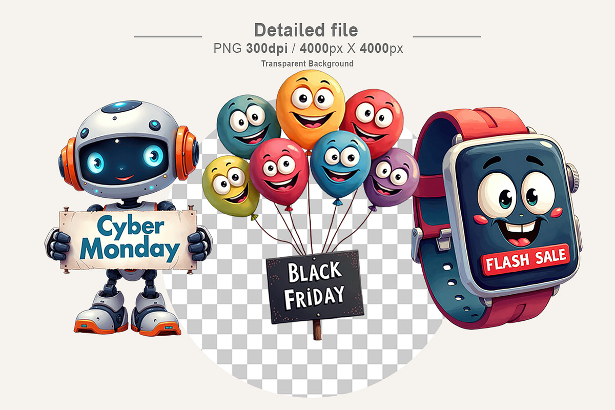 Cyber Monday Big Eye Clipart, an Illustration by Artnoy (Photo 3 of 8)