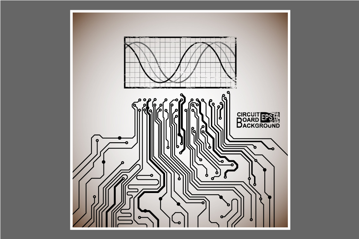-50% Circuit boards backgrounds set, a Background Graphic by frost_newt (Photo 7 of 11)