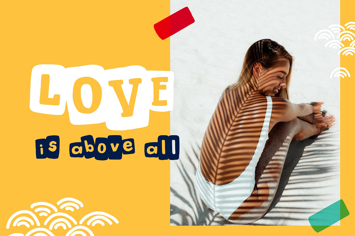 New Collage colored font, a Slab Serif Font by kaer_shop (Photo 8 of 12)