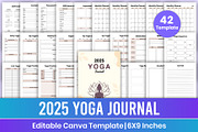 2025 Yoga Journal Canva Template, a Stationery Template by Mustafiz (Thumbnail 1 of 4)