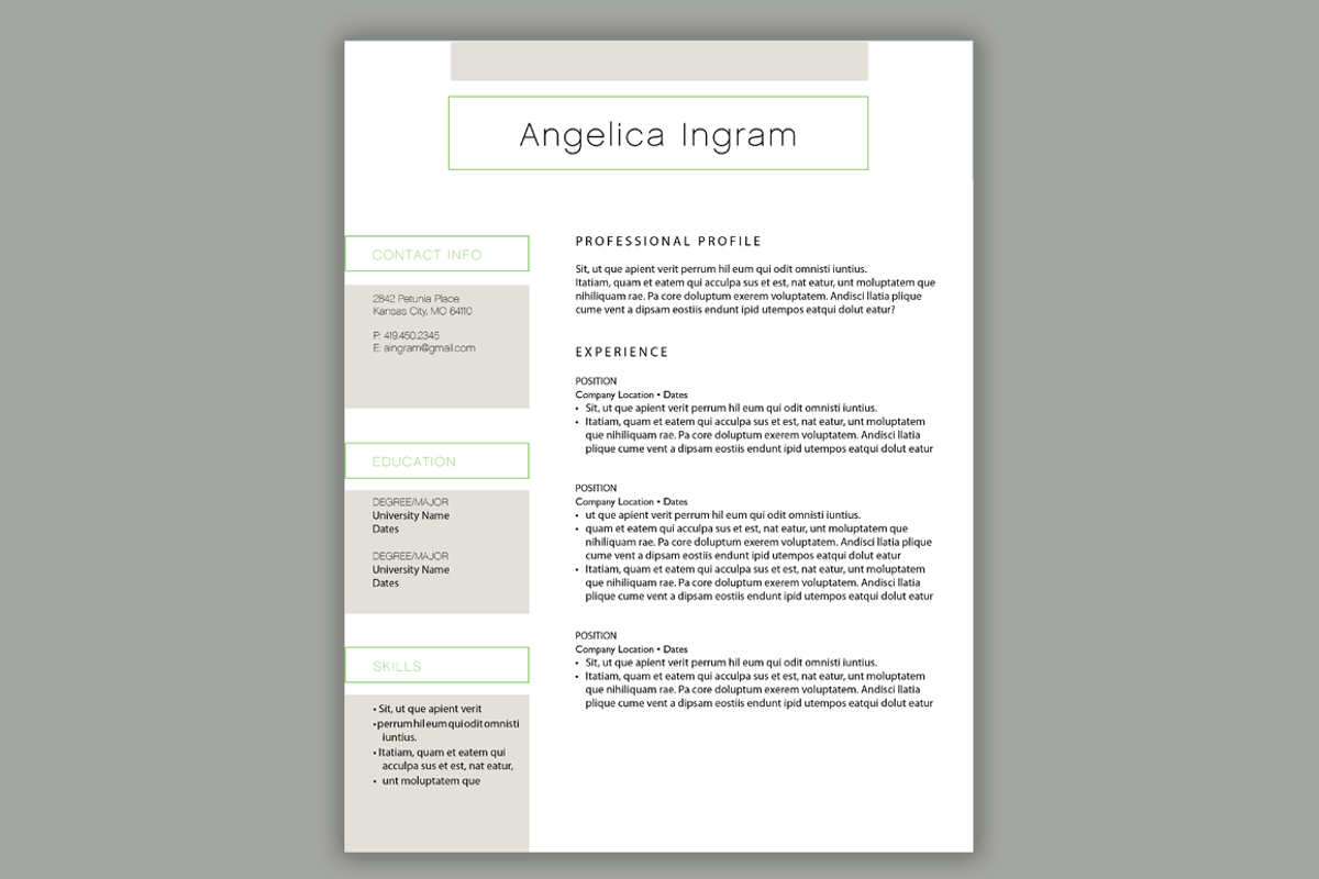 Minimal Resume Design | Cover Letter, a Resume Template by Scribbled Napkin Design (Photo 4 of 4)