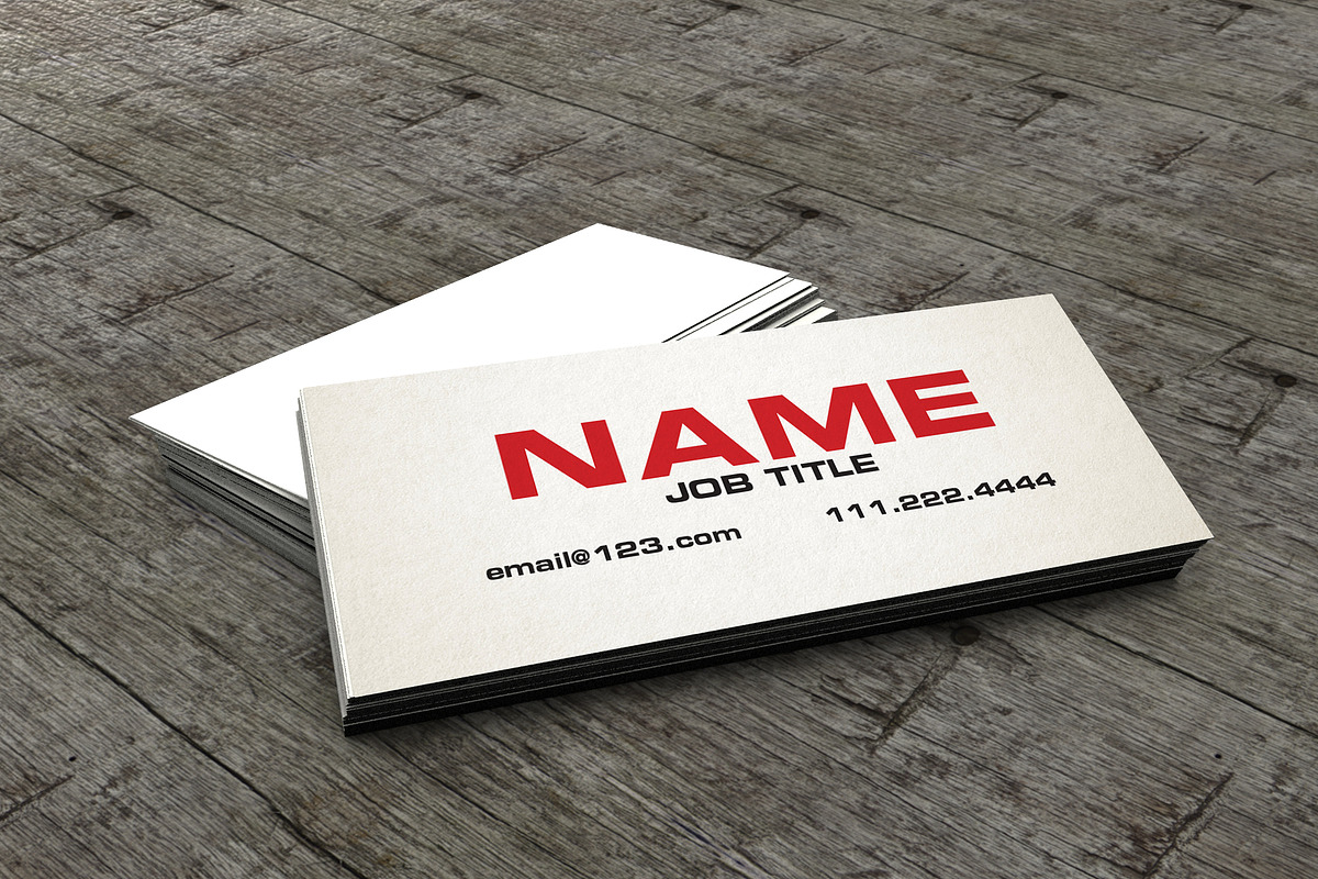 The Slim Business Card /Calling Card, a Business Card Template by xxDeadPixels (Photo 1 of 2)