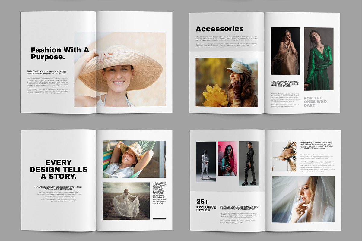 Minimalist Fashion Catalogue Layout, a Brochure Template by ContestDesign (Photo 3 of 3)