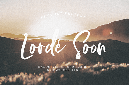 Lorde Soon - Elegant font