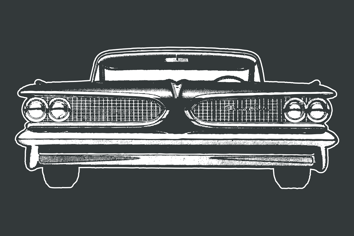 Classic Car T-Shirt / Poster Design, a Graphic by Tom Kolter Fun Shop (Photo 3 of 4)