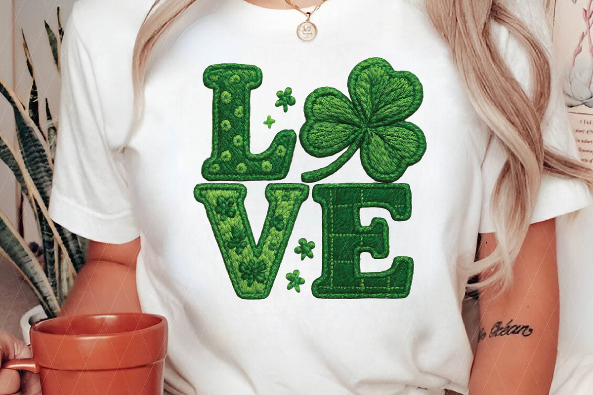 St. Patricks Day Love Sublimation Pn, an Illustration by DreamPrint404 (Photo 2 of 6)