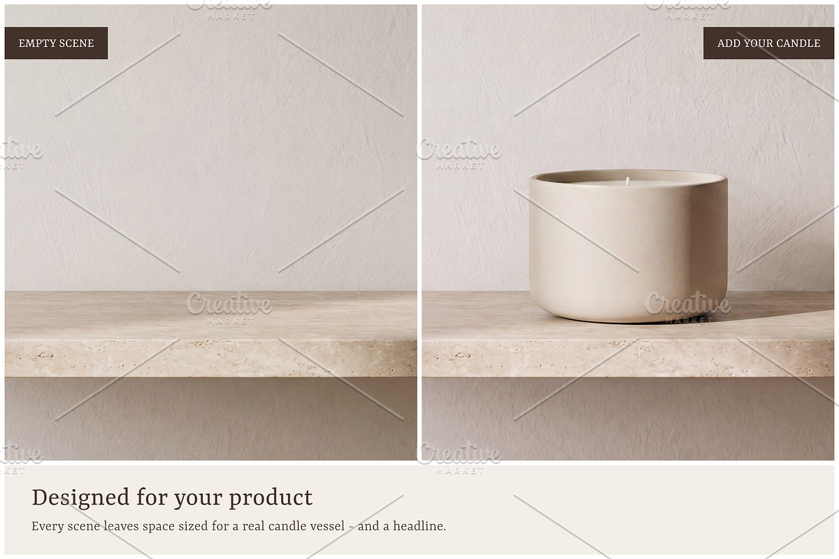 Neutral Candle Scene Backgrounds, a Background Photo by Galgali Design Studio (Photo 2 of 7)