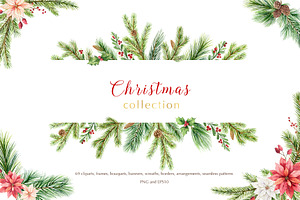 Christmas Watercolor collection
