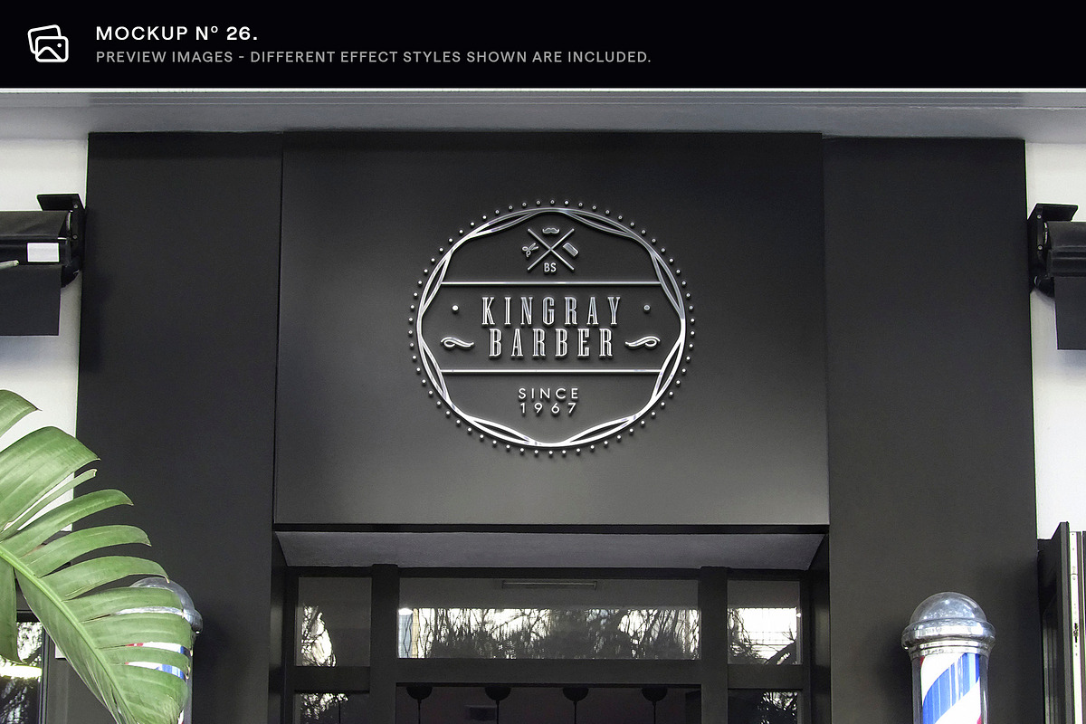30 Signs & Facade Logo Mockups - V3, an Advertising Mockup by Asylab (Photo 33 of 38)