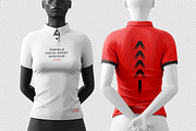 Female Polo Shirt Mockup, a Shirt Mockup by zpackcreative (Thumbnail 5 of 5)