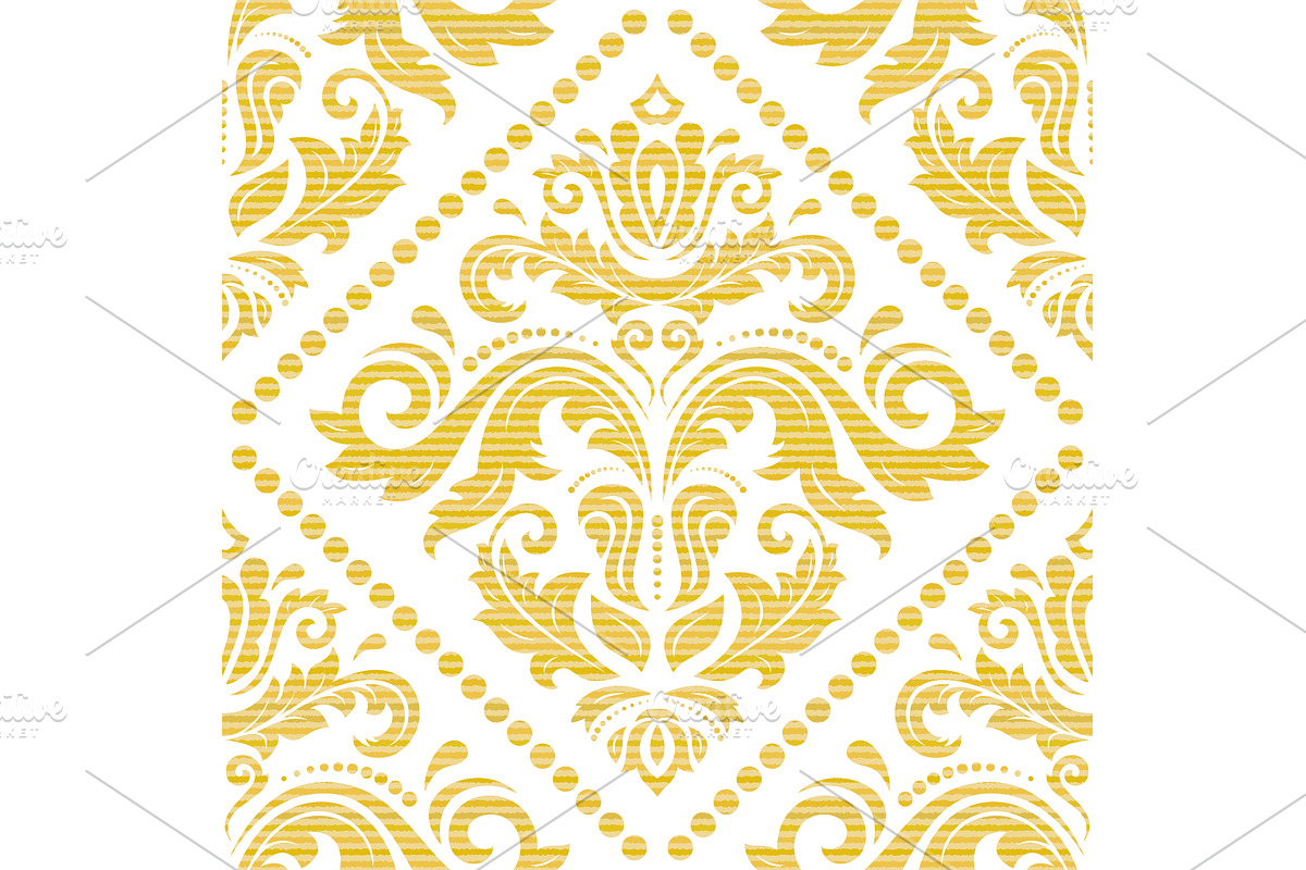 Seamless Oriental Vector Background, a Decorative Illustration by FineArtStudio (Photo 1 of 3)