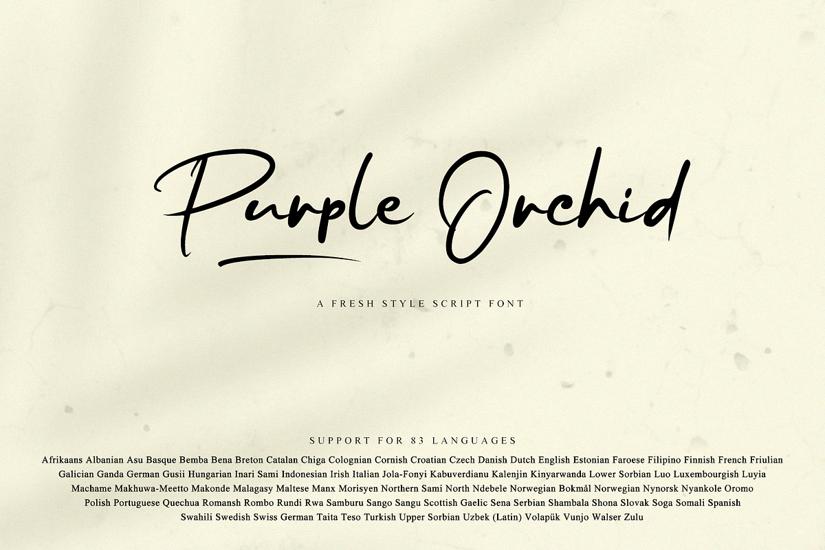 Purple Orchid // Fresh Typeface, a Script Font by GDcreative (Photo 1 of 10)