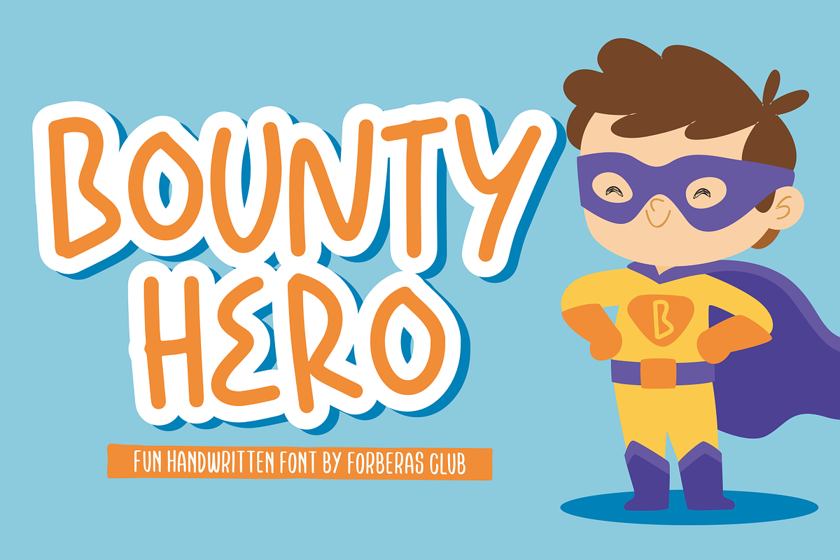 Bounty Hero | Handwritten Font, a Serif Font by Forberas Club (Photo 1 of 8)