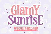 Glamy Sunrise a Quirky Font, a Serif Font by Blankids Studio (Thumbnail 1 of 7)