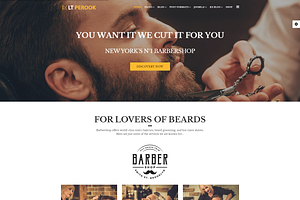 LT Perook Onepage Barber WordPress