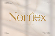 Norriex - Luxury Serif Font, a Serif Font by trabaskriya (Thumbnail 1 of 11)