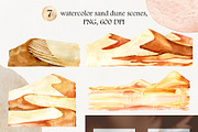 Watercolor sand dune clip art, a Background Graphic by TanyaOak (Thumbnail 3 of 4)
