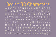 Dorlan 3D, a Sans Serif Font by Craft Supply Co. (Thumbnail 3 of 8)
