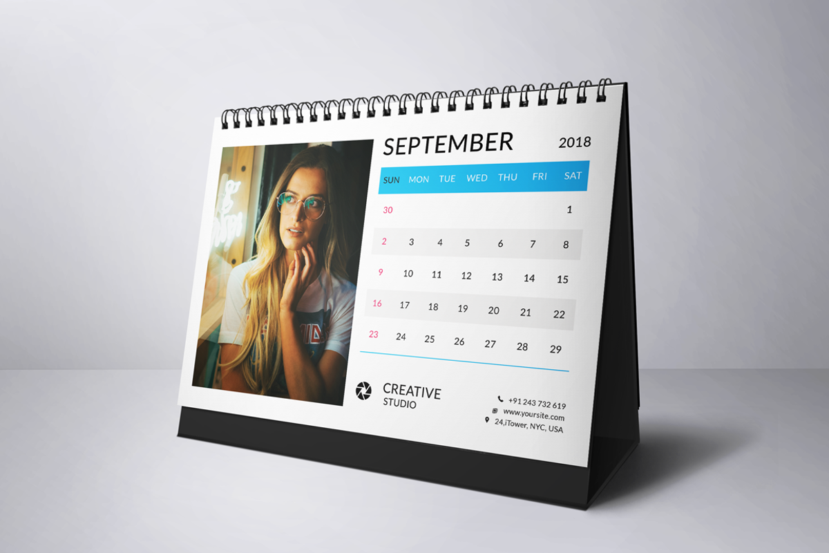 Desk Calendar 2018, a Stationery Template by Jaisivakumar (Photo 10 of 15)