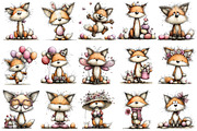 Whimsical Easter Fox Clipart, an Illustration by OK Design (Thumbnail 3 of 6)